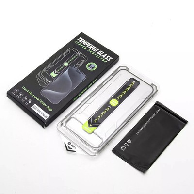 2x Echt Glas für iPhone 13 14 15 16 Pro Max Panzerfolie Schutz mit Anbringhilfe