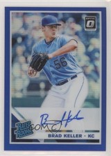 2019 Panini Donruss Optic Blue Prizm 14/75 Brad Keller #RRS-BK Auto RC 7rd
