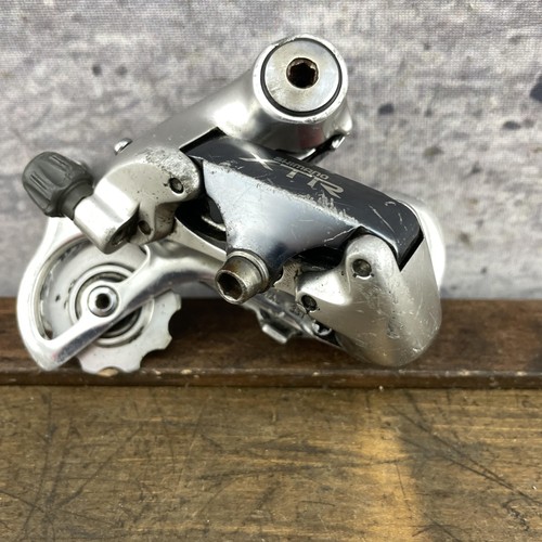 Vintage Shimano XTR RD-M900 MTB Rear Derailleur 8-Speed Red Medium Cage Japan - Picture 8 of 10
