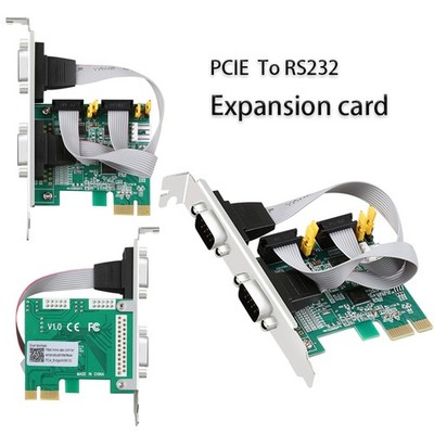 PCIE Expansion Card PCI-E To RS232 serial port card PCI-E Riser Card Adapter