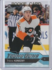 2016-17 UD Upper Deck Young Guns Travis Konecny Rookie Card RC #217 Mint. rookie card picture