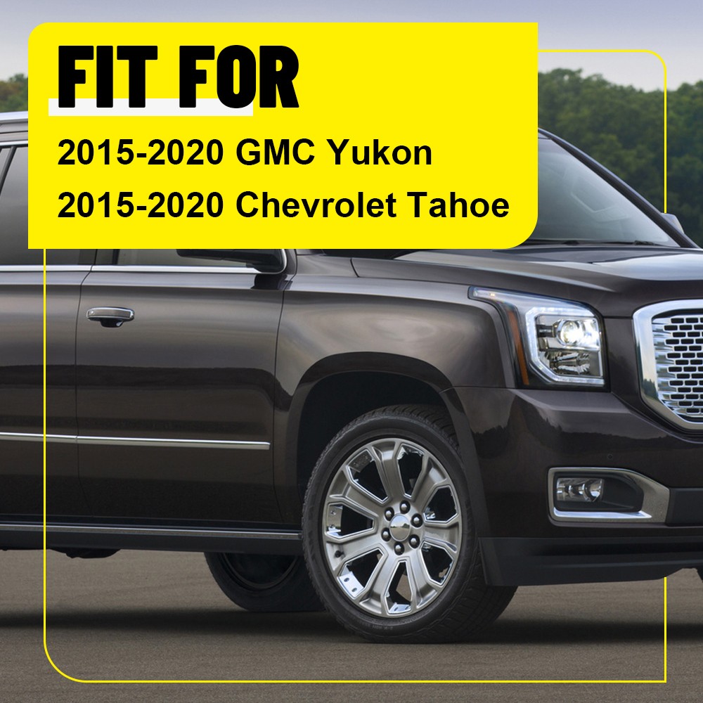 Door Applique B Pillar Trim For 2015-2020 Chevy Tahoe GMC Yukon Suburban 6-60X