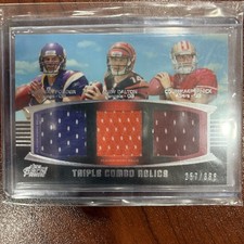 2011 Topps Triple Combo Relic Ponder Dalton Kaepernick