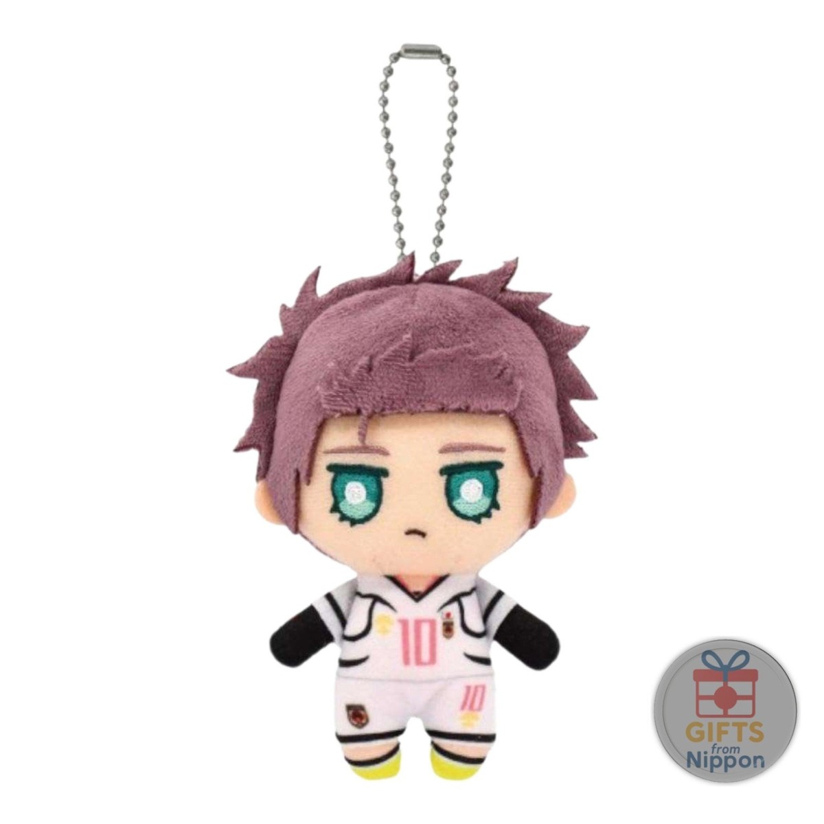 マスコットキーホルダー サチコver. Bandai Namco Nui Blue Lock Sae Itoshi Plush Ball Chain Mascot