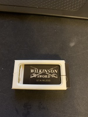 Vintage Razor Blades Wilkinson Sword Edge Razor Blades TWO CRACKS IN CONTAINER