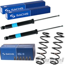 2x SACHS STOSSDÄMPFER+FAHRWERKSFEDER HINTEN passend für SKODA SUPERB II 3T4 3T5