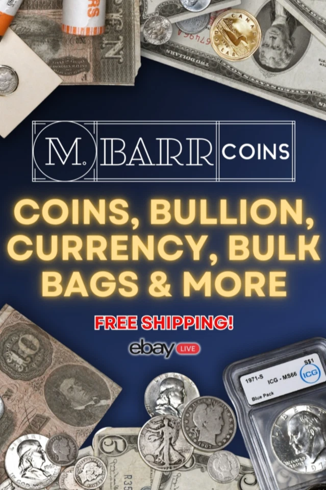 MBarr Coins Variety Show! Coin Bags,Currency,Silver & More! EL1100 Ex.12/12