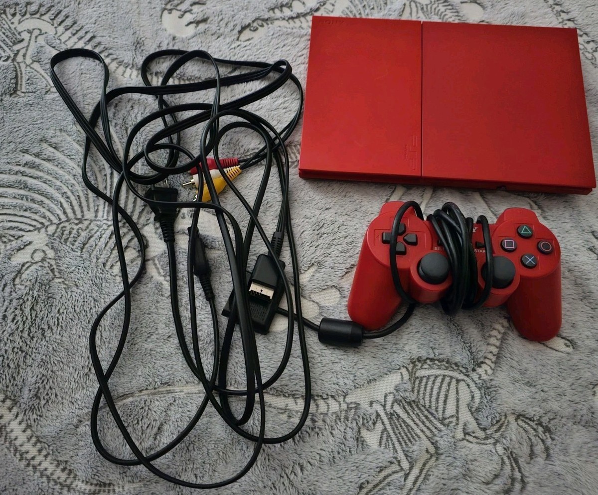 PlayStation2 - PlayStation2 （薄型・レッド） Sony PlayStation 2 Launch Edition Cinnabar Red Console for