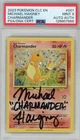 PSA MINT 9 Signed Michael Haigney Charmander 001/034 Trading Card Game Classic