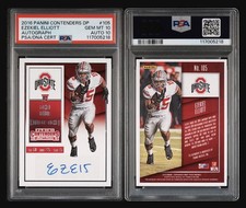 2016 PANINI CONTENDERS DP EZEKIEL ELLIOTT AUTO PSA/DNA CERT #105 GEM-AUTO MT 10
