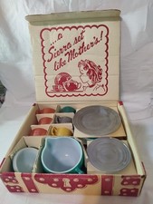 Vintage 16pc Hazel Atlas Childs Little Hostess Party Sierra Set WBox USA