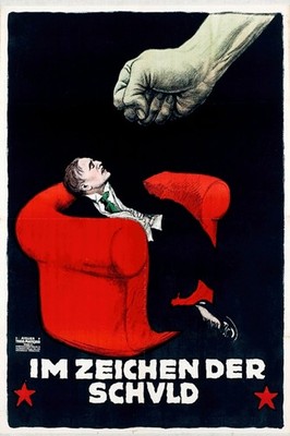Vintage German Poster 'Im Zeichen Der Schuld'   1920s - 24x36  - Premium