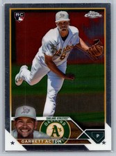 Garrett Acton USC180 2023 Topps Chrome Update RC Rookie Oakland Athletics Card. rookie card picture