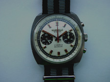 Vintage HAU: KIENZLE SWISS RACING PANDA, Swiss, acciaio inox, ed. ediz. Valj. 7733,