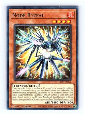 Node Ryzeal 1st Edition CRBR-EN002 Crossover Breakers Rare NM