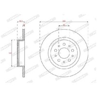 2X Bremsscheibe Hinten FüR Fiat 500L 351 352 1.4 1.6 13 Bis 26 Ferodo Teil Neu