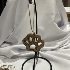 Christmas Ornaments Set Of 2 Features Wooden Paw Prints To Honor Your Dog