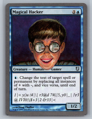 Magic The Gathering Unhinged Magical Hacker #37/140 MTG TCG CCG