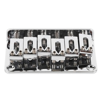 6 String Guitar Bridge Replacement Zinc Alloy Electric Guitar Saddle Bridge