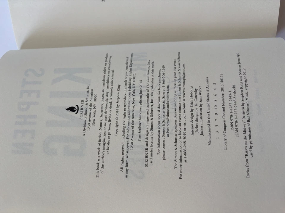 Stephen King Signed Mr Mercedes 1st/1st Hardcover HC Book Autographed JSA Foto 3 de 4