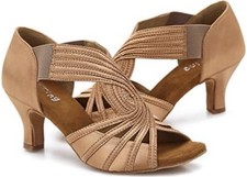 YYTing Ballroom Dance Shoes Women Latin Salsa Practice Dancer Shoes 2.5 Heels  