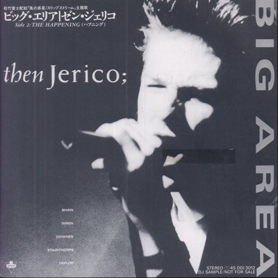 Then Jerico Big Area 7'' vinyl Japan London 1989 promo with pic insert sleeve