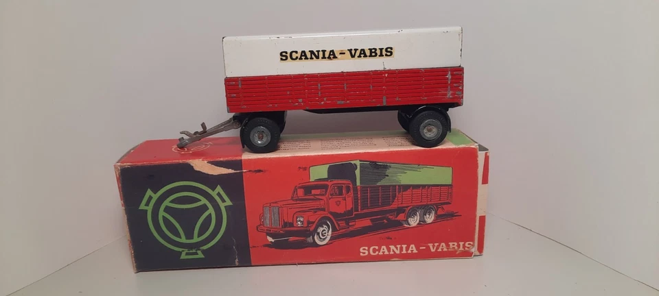 REMOLQUE TEKNO OF DINAMARCA PARA CAMIÓN 451 SCANIA VABIS CON TOLDO caja roja 1/43 Foto 4 de 4