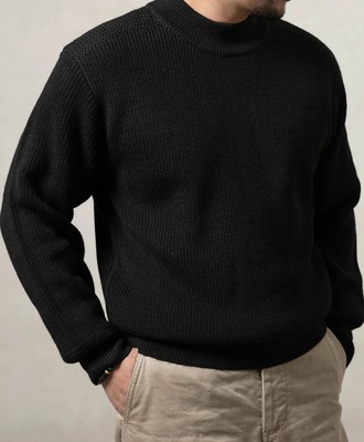 Bronson Vintage 1930s USN Woolen Sweater Warm Thick Wool Sweater Knit Top 40