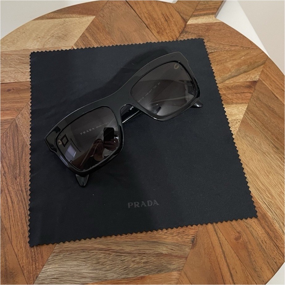 PRADA Rectangle Sunglasses Black Frame - image 1