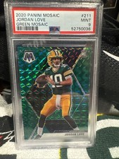 2020 Panini Mosaic - Rookies Jordan Love #211 Green Mosaic Prizm (RC)