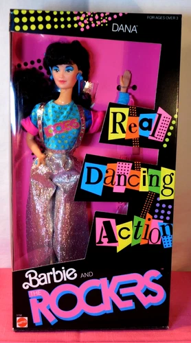 Vintage Dana Doll Barbie and the Rockers 1986 Dancing Action Mint in Box