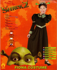 RUBIE'S SHREK 2 FIONA CHILD HALLOWEEN COSTUME GIRL'S SIZE LARGE 12-14 18895
