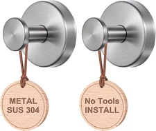 Suction Cup Hooks:Metal Hanger,For Galss Window Door & Tile Wall,Shower Bathroom