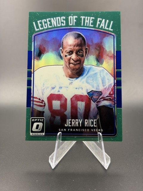 2016 Donruss Optic Legends of the Fall Green 32/149 Jerry Rice #18 HOF