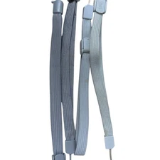 Lot of 4 RVL-018 Wii Controller Wrist Straps 2 White 2 Gray