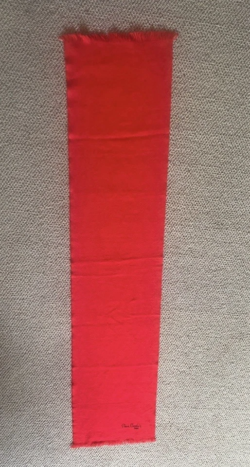 Pierre Cardin Paris Unisex Rojo Alegre Color Navidad Invierno Bufanda 11” x 52” Foto 2 de 2