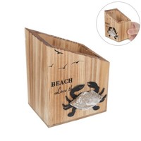 Stifthalter Im Mediterranen Stil Aus Holz Make-Up-Pinsel-Organizer