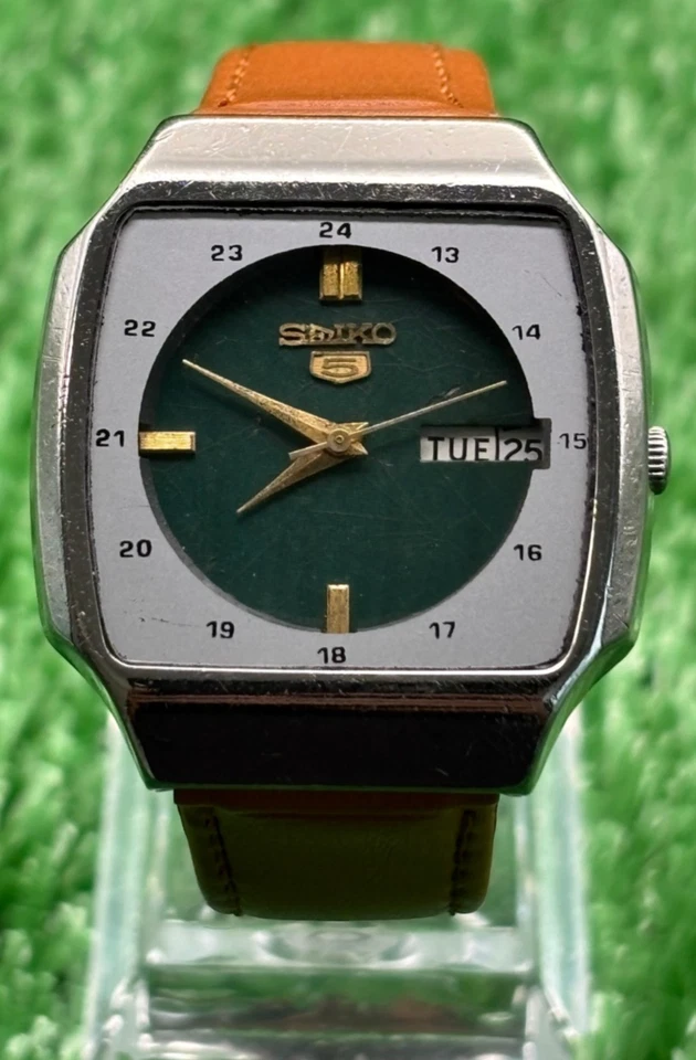 Vintage Seiko 5 Automatic || Green Dial || Men's Vintage Watch || - Image 2 of 4