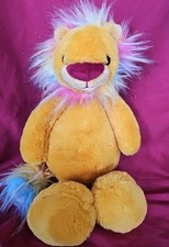 FAO Schwartz Dreamies Plush Lion NEW ages 3 created 2021 So Soft Rainbow Fur