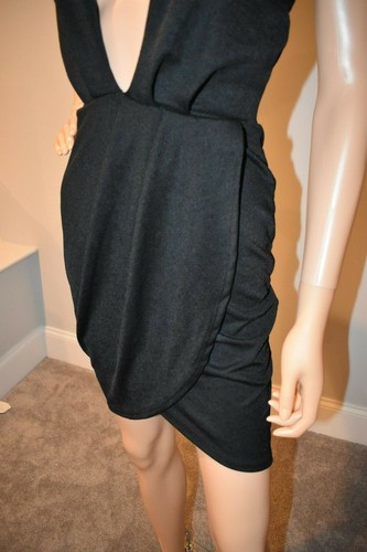 Charlotte Russe Sexy Negro Halter Cóctel Vestido de Fiesta Junior Pequeño - Imagen 5 de 10