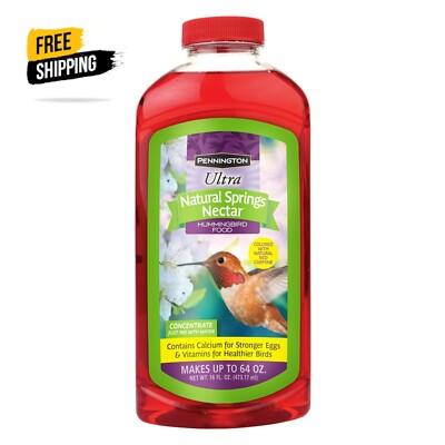 Pennington Hummingbird Nectar, No Artificial Dye, Concentrated Sweet Liquid, 16