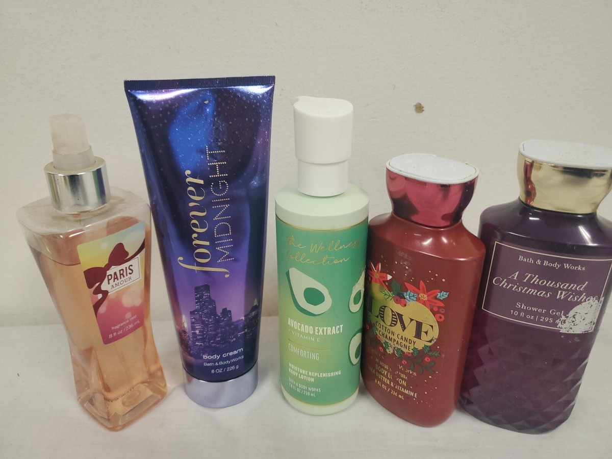 Bath Body Works Forever Midnight Paris Amour Love Cotton Candy