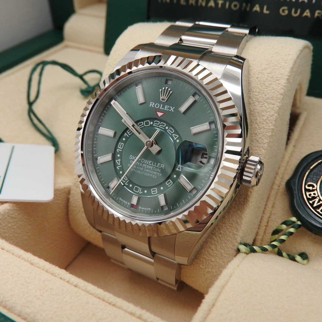 Rolex Sky-Dweller 336934 Mint Green Oyster NEW 2025 COMPLETE