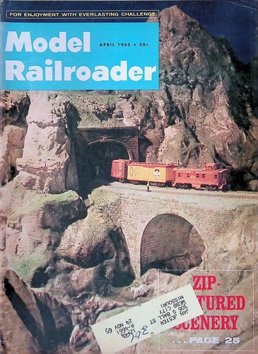 Modelleisenbahn Magazin April 1965 tolle Höhe schaffen mit Holzsteigung
