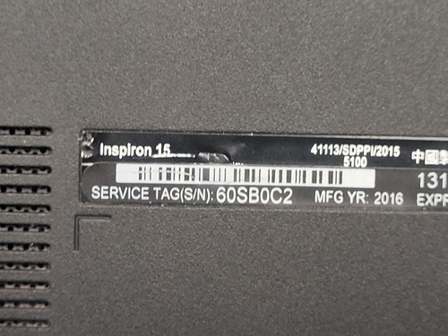 Dell Inspiron 15 3558 15.6” Laptop - i5 5th Gen, No RAM, No HDD - Bild 6 von 6