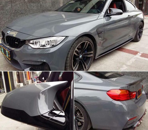 Cement Grey Ultra Gloss Vinyl wrap cement Glossy Nardo Gray Car Wrap Film Cover - Picture 2 of 4