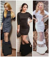 WOMEN BLACK LONG SEXY FASHION DRESS FOR ALL OCCASIONS