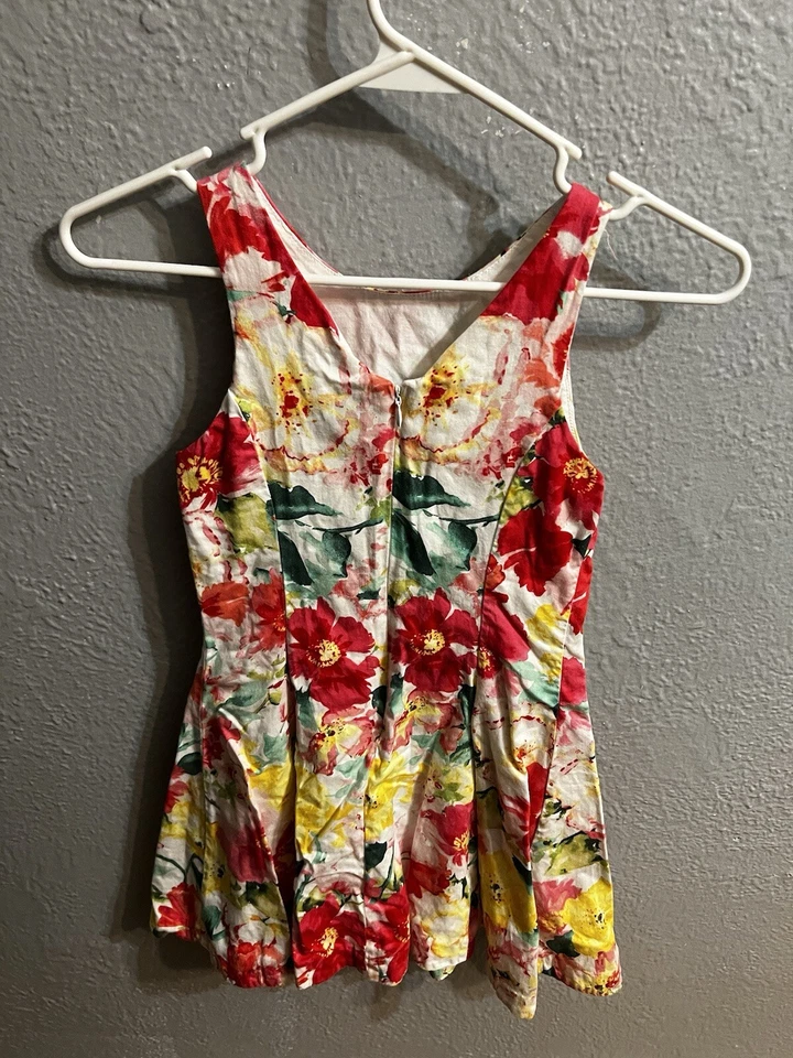 Vestido Polo Ralph Lauren Niñas Talla 8 Estampado Floral Foto 4 de 4