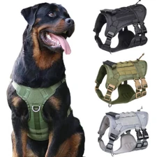 Tactical Dog Harness with Handle No-pull Large Military Dog Vest US Working Dog
