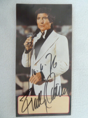 Freddy Quinn, Polydor Autogrammkarte 70ger Jahre (1976), Original signiert 10x21